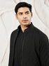 Men's Black Silk Blend Jacket
