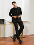 Men's Black Silk Blend Jacket
