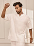Men White Cambric Cotton Yoga Kurta