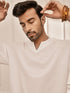 Men White Cambric Cotton Yoga Kurta