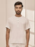 Men White Cotton Flex Yoga Kurta