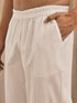 Men's Pure White Cotton Yoga Kurta Palazzo Set