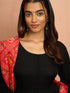 Women's Black Rayon Anarkali Kurta Set