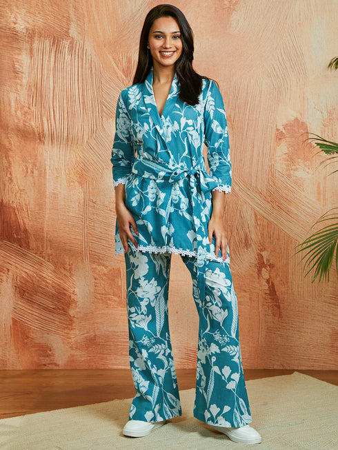 Women's Aqua Co Ords Set