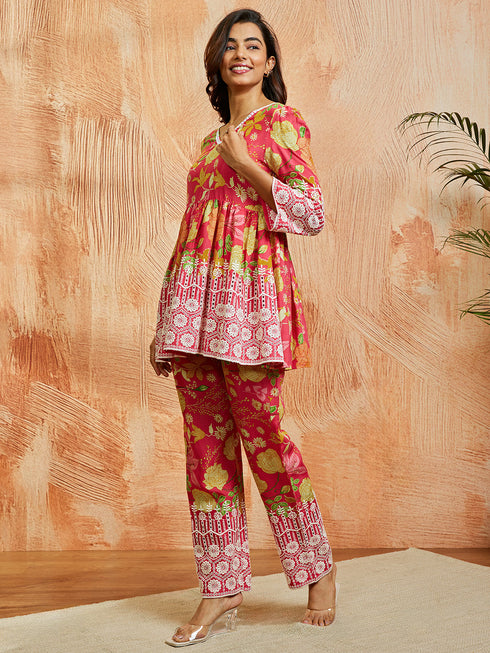 Women's Pink Co Ords Set