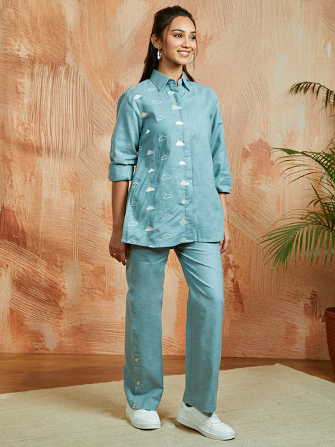 Women's Blue Co Ords Set