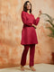 Women's Maroon Co Ords Set