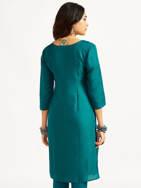 Women's Bottle Green Only Kurta