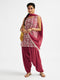 Women's Maroon Kurta Patiala Set