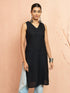 Women's Black Moonlight Jacquard Kurta