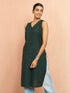 Women's Bottle Green Moonlight Jacquard Kurta