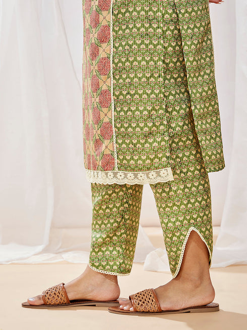 Women's Green Kurta Set