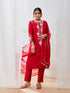 Women's Red Kurta Set