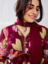 Women's Wine Kurta Set
