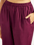 Women's Wine Kurta Set