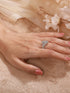 Silver Plated AD Studded Crown Shaped Designer Engagement Finger Ring