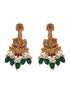 Gold Plated Jadau Divine Radha Krishna Temple Necklace Jewellery Set