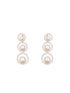 Gold Toned Pearl Beaded Designer Minimal Necklace Jewellery Set