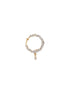 Gold Plated AD Studded Bridal Designer Press Nose Ring Nath