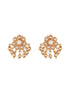 Gold Plated Pearl Beaded Minimal Dailywear Necklace Jewellery Set