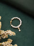 Gold Plated AD Studded Bridal Designer Press Nose Ring Nath