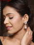 Rose Gold Plated Pearl Beaded Designer Luxe Earrings