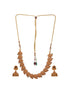 Antique Gold Polish Temple Mango Floral Choker Jewellery Set