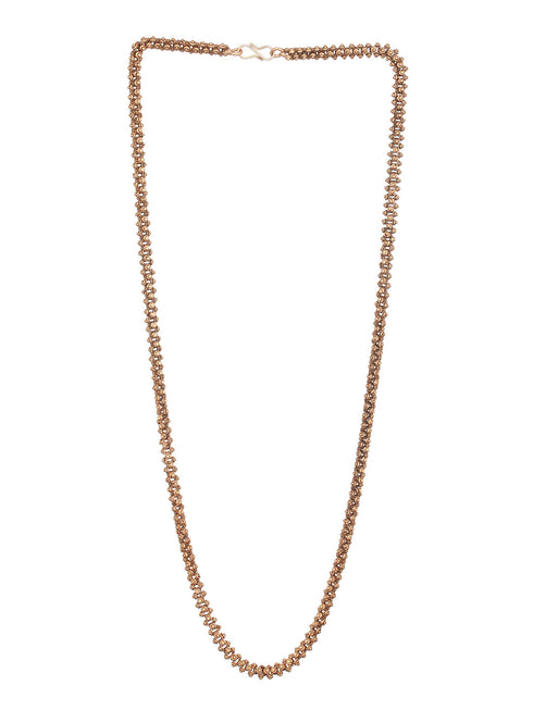 Gold Plated Ball Design 24 inch Thick Dailywear Long Necklace Chain