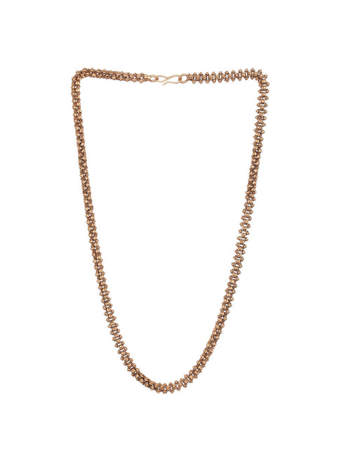 Antique Gold Plated Ball Design 18 inch Dailywear Necklace Chain