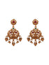 Antique Gold Toned Temple Lakshmiji Pendant Haram Jewellery Set