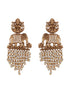 Gold Toned Pearl Cluster Elephant Statement Choker Jewellery Set