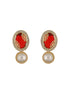Gold Plated Nav Ratan Kundan & Pearl Beaded Statement Choker Jewellery Set
