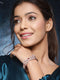 Rose Gold Toned Red AD Studded Designer Kada Bracelet