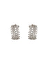 Silver Toned AD Studded Minimal Baali Earring