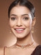 Gold Plated Jadau Studded Pearl Beaded Multicoloured Delicate Chain Choker Jewellery Set
