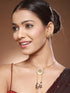Gold Plated Amethyst AD Studded Lion Motif Designer Chain & Necklace Jewellery Set
