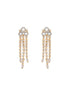 Gold Polished White CZ Studded contemporary Jewellery set