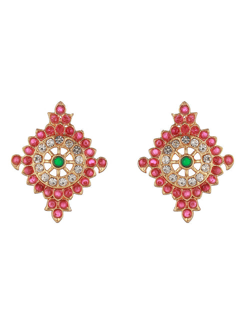 Gold Plated Lord Tirupati Balaji Symbol Chain Jewellery Set