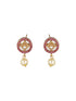 Gold toned Zircon Studded Geometric Minimal Jewellery Set
