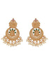 Gold Plated Zircon Studded Lakshmi Ji Necklace Jewellery set