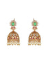 Gold Plated CZ Studded Floral Peacock Choker Jewellery Set