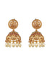 Gold Plated Zircon Studded Goddess Figure Choker Jewellery Set