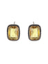 Yellow stone studded Studd Earrings