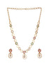 Gold Plated CZ Studded Minimal Jewellery Set