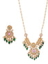 Gold Plated Pearl Mala Haram Floral Necklace Jewellery Set