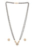 Gold Toned Solitaire AD Minimal Mangalsutra Jewellery Set