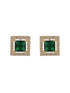 Gold Polish Green Zircon Minimal Officewear Mangalsutra Jewellery Set