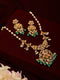 Gold Plated Pearl Mala Haram Floral Necklace Jewellery Set