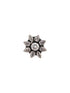 Silver Oxidised White Stones Studded Adjustable Finger Ring