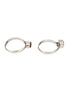 Set of 2 Silver Toned Red & Green Stone Studded Adjustable Toe Ring